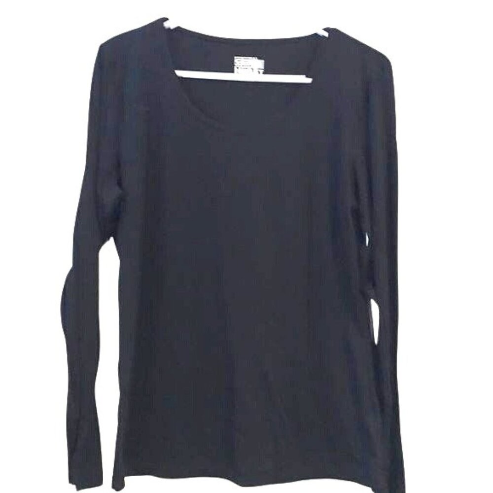 32 Degrees Heat Black Long Sleeve Thermal Top Size XL Women Polyester/Spandex